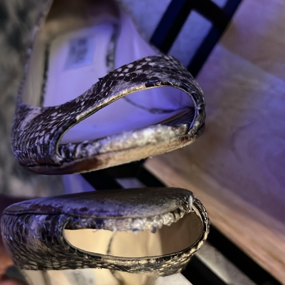 Jimmy Choo Snakeskin Peep Toe Pumps…Size 37 - Picture 6 of 7